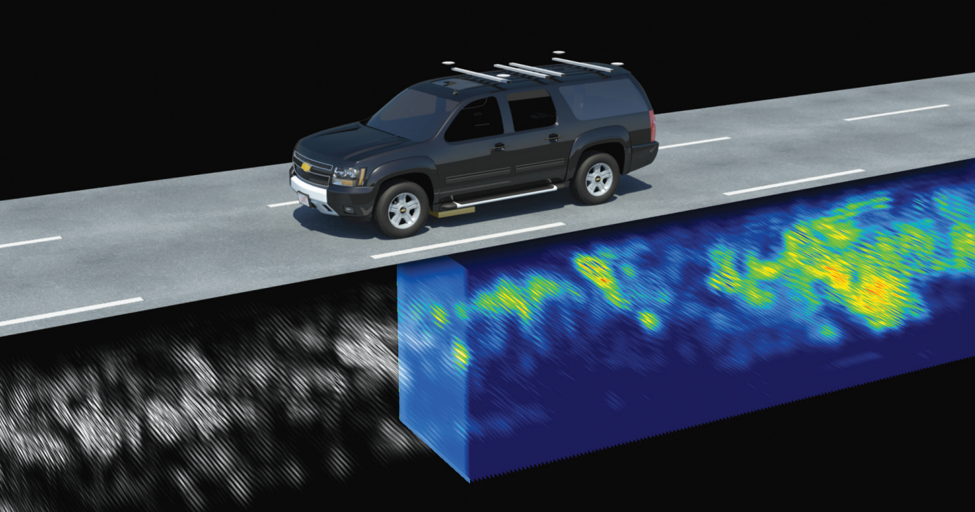 Ground penetrating radar on a self-driving car